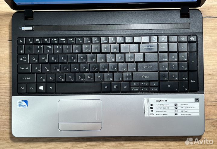 Ноутбук 15.6 Packard Bell Pentium 2020m/ 6Gb/ SSD