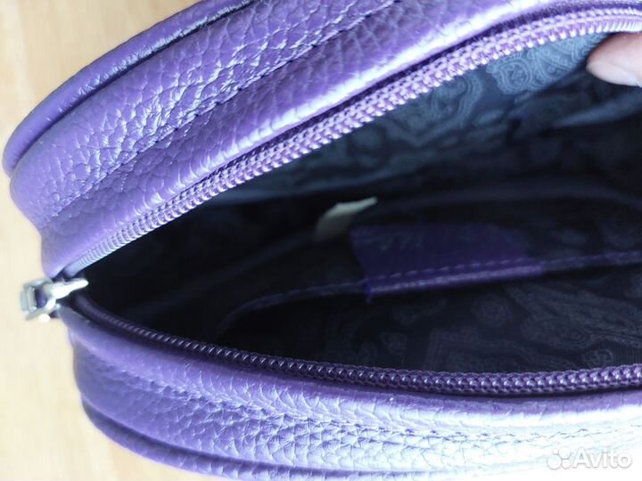 Сумка натуральная кожа поясная