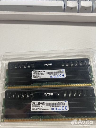 Оперативная память Patriot Viper DDR3 16GB 1600MHZ