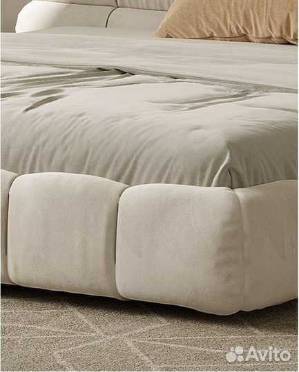 Кровать Тафти в ткани букле 180x205