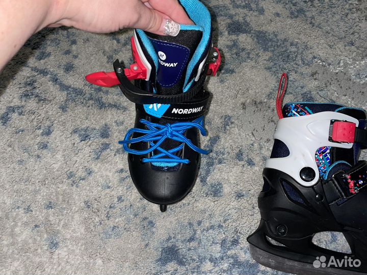 Коньки детские раздвижные 27-30