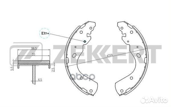 Колодки торм. бараб. задн. Ford Ranger II 99