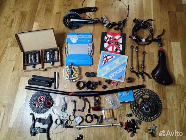 Вело запчасти руль звезда тормоза Shimano