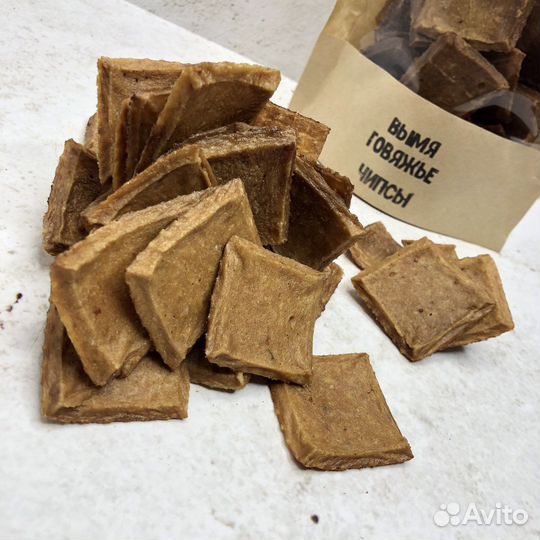 Вымя говяжье чипсы/ Лакомства для собак