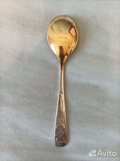 Столовые ложки мельхиор с позолотой СССР