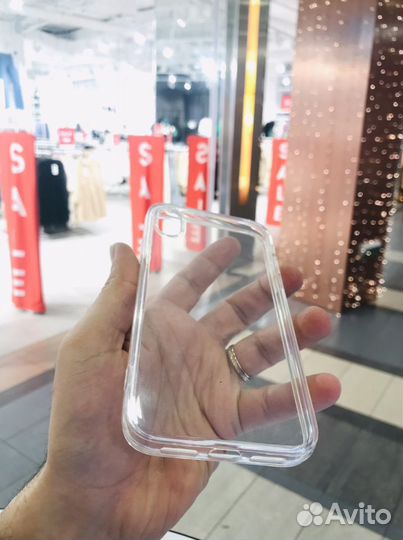 Чехол для iPhone XR силиконовый прозрачный