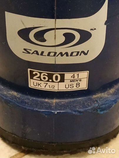 Горнолыжные ботинки Salomon детские р. 39.5