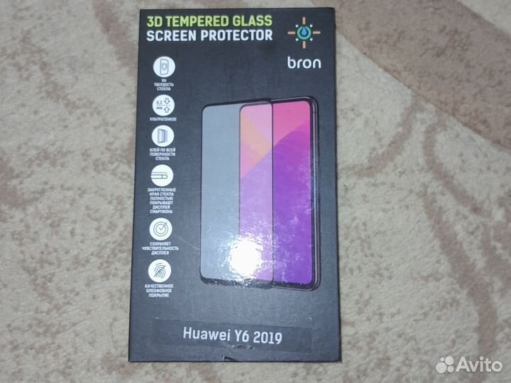 Защитное стекло для huawei y6 2019