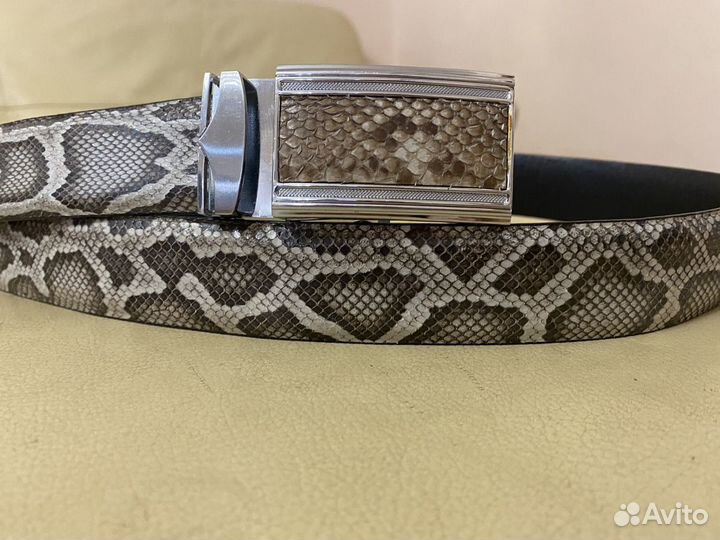 Ремень женский натуральная кожа питона