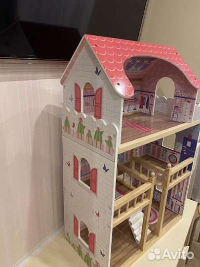 Кукольный домик для барби с мебелью