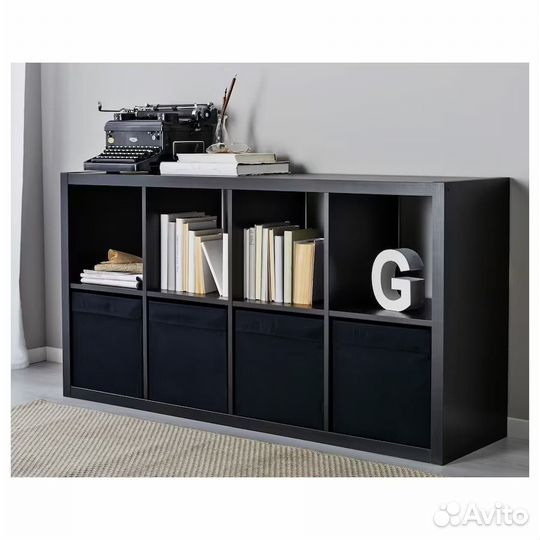 Drona IKEA 302.192.81 Коробка-вставка 33х38х33см. Чёрный