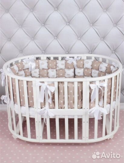 Бортики в кроватку бонбон бомбон