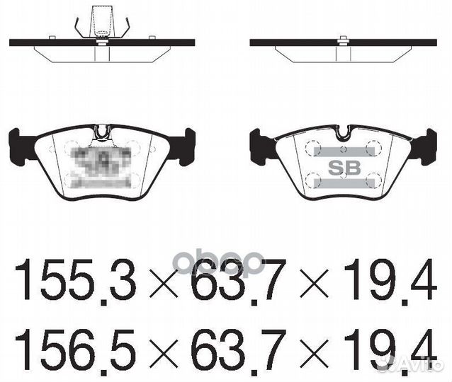 SP2216 колодки дисковые передние BMW E46 3.0i