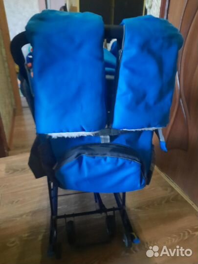 Детские санки коляска с колёсами