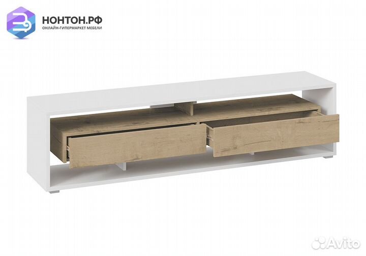 Тв-тумба Монтана TV-2 белый / бунратти глянец