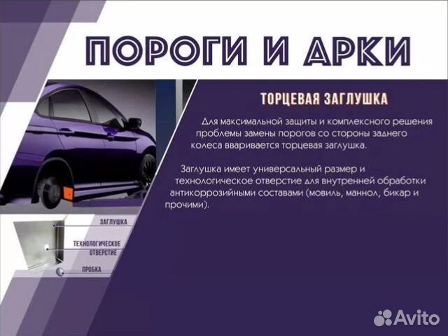 Ремкомплект порогов Mitsubishi Galant USA/japan 8