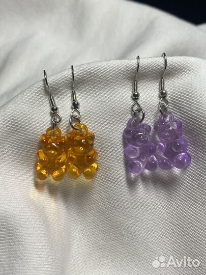 Серьги из бисера ручной работы