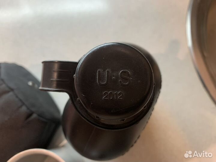 Комплект армейская фляга С котелком В чехле 1Л