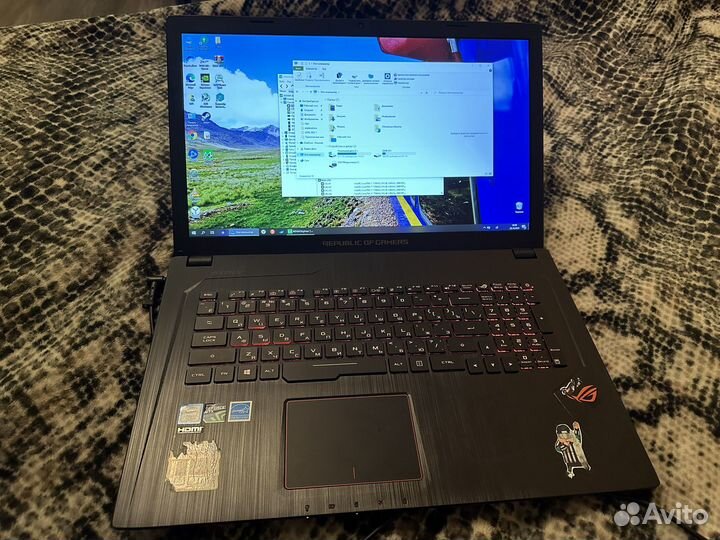 Игровой ноутбук Asus rog gl753ve