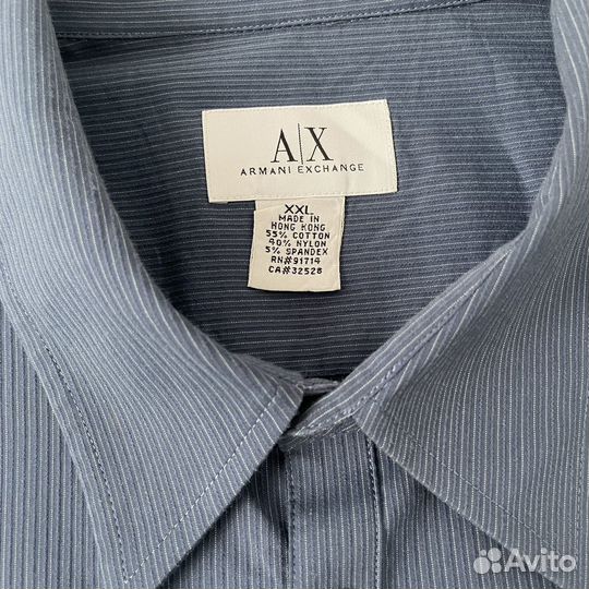 Armani Exchange XXL Мужская Нейлоновая Рубашка