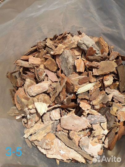 Кора, щепа декоративная- мульча