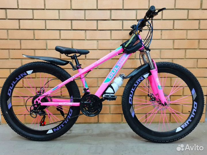 Велосипед скоростной на колёсах 26 дюймов, розовый