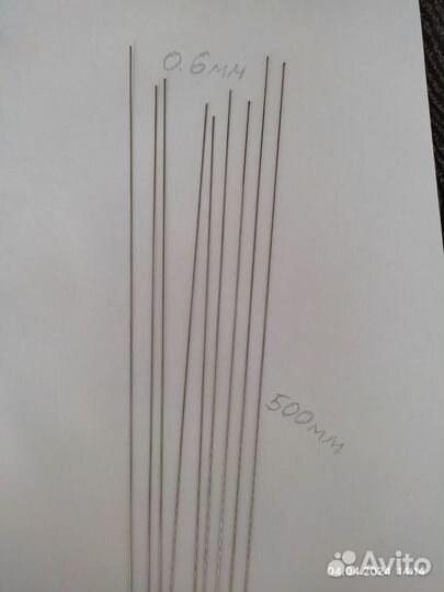 Спица стальная 0.6 мм, 1 мм