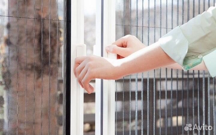 Москитная сетка-гармошка