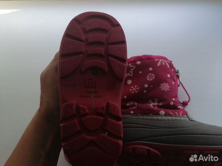 Зимние сапожки для девочки. Размер 26