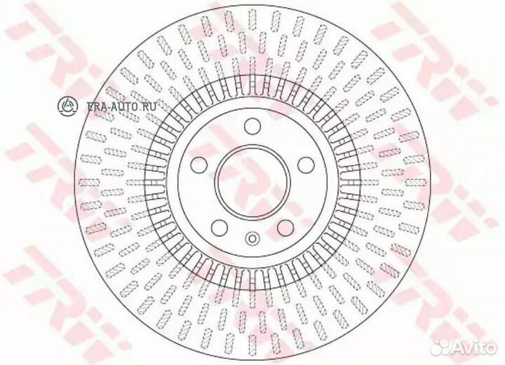 TRW DF6216 Диск тормозной передний audi A6 (C7) DF
