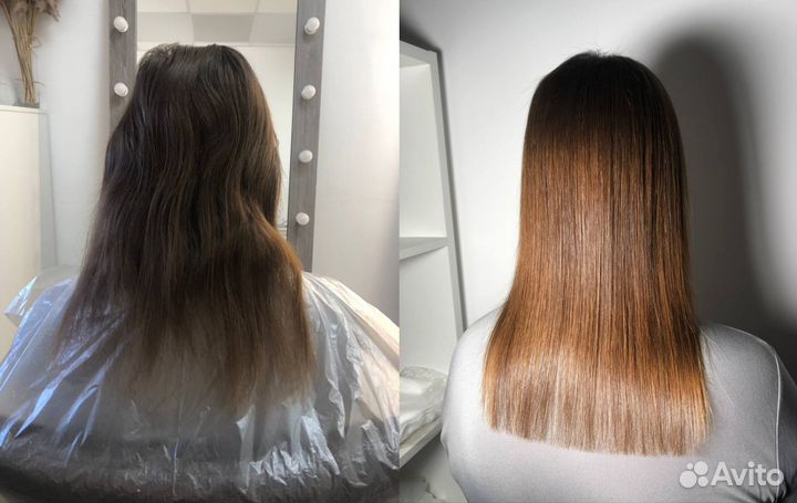 Кератиновое выпрямление,ботокс,полировка, пилинг