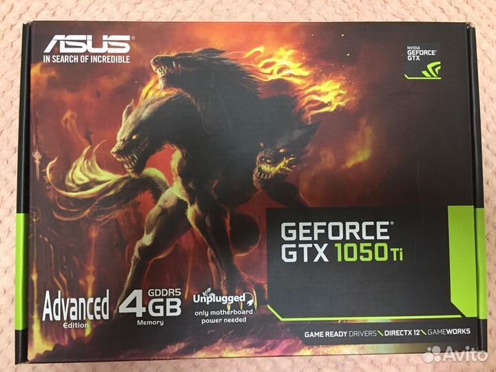 Видеокарта asus nvidia GeForce GTX 1050TI