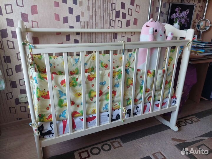 Детская кровать + матрас ортопедический