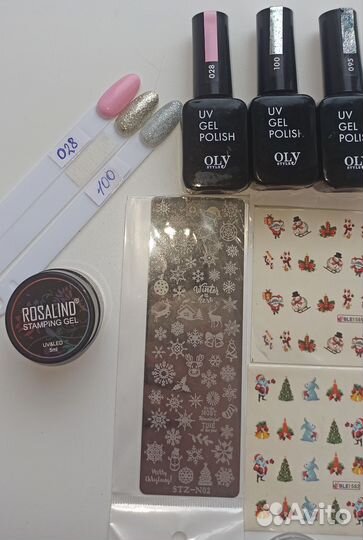 Для новогоднего маникюра набор