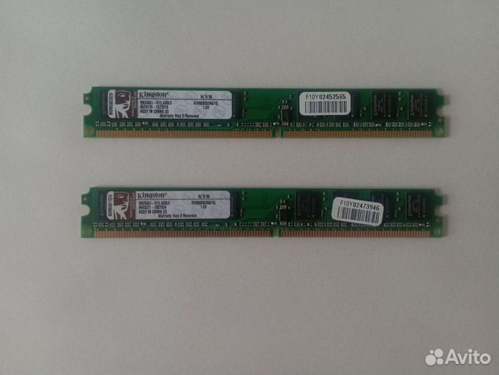 Оперативная память Kingston 1Гб DDR2