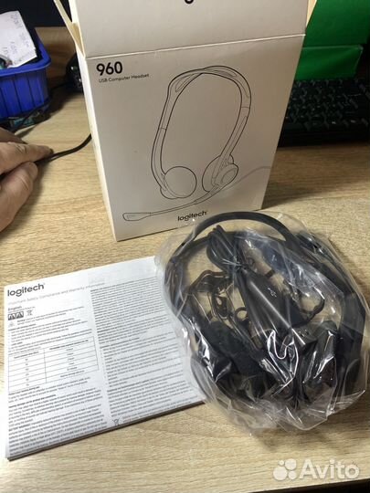 Гарнитура Logitech 960 USB Headset новая