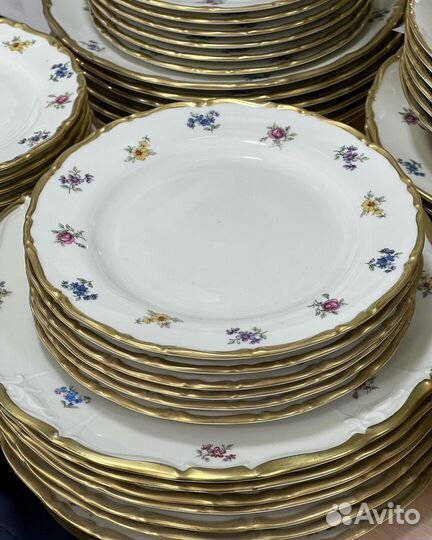 Мейсенский цветок посуда чешская