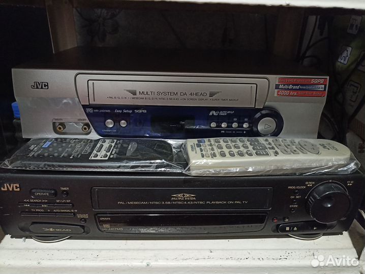 Видеомагнитофоны JVC 4head и Samsung SVR-450 4head