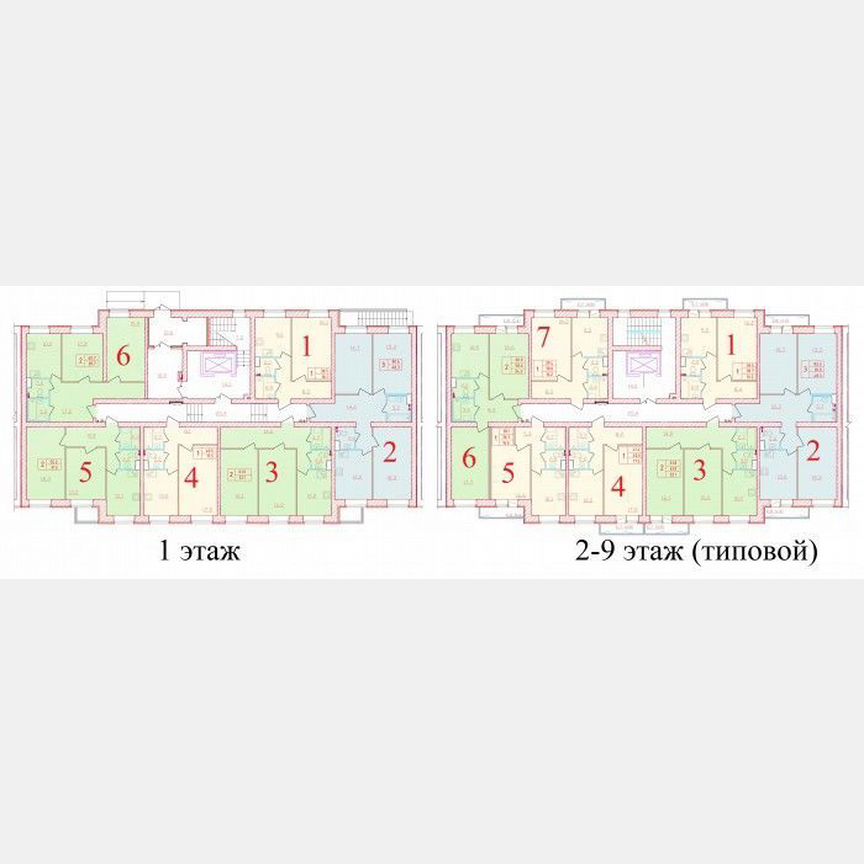 1-к. квартира, 39,5 м², 9/9 эт.