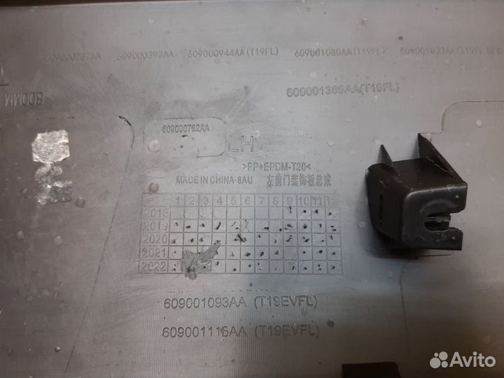 Молдинг двери передний левый Chery Tiggo 4 Tiggo 4