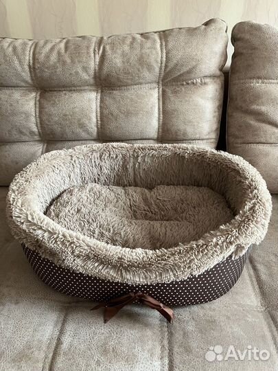 Лежанка для кошек, лоток, миски