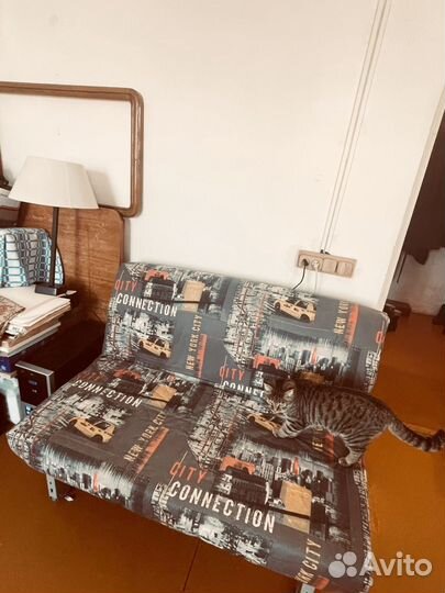 Диван малый складной на ламелях