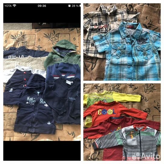 Одежда на мальчика от 1 до 4 лет