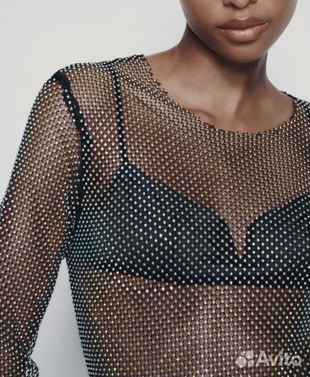 Платье сетка zara S