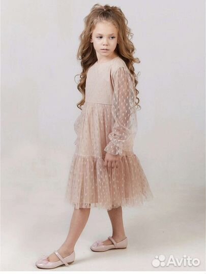 Нарядное платье для девочки 122 128