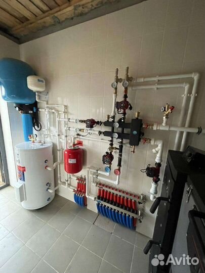 Монтаж систем отопления,водоснабжения,теплый пол