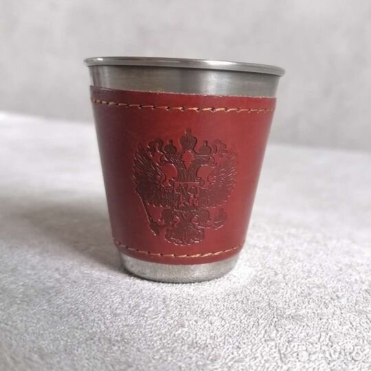 Набор стопок походные в чехле рюмки металлические