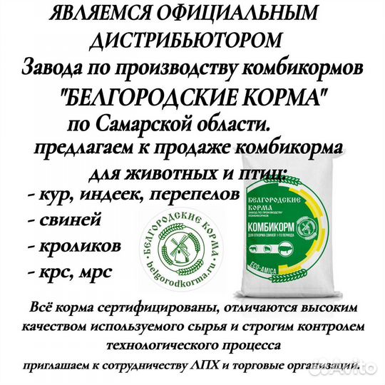 Полнорационные комбикорма для свиней и поросят