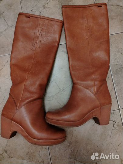 Осенние женские сапоги 38 натуральная кожа