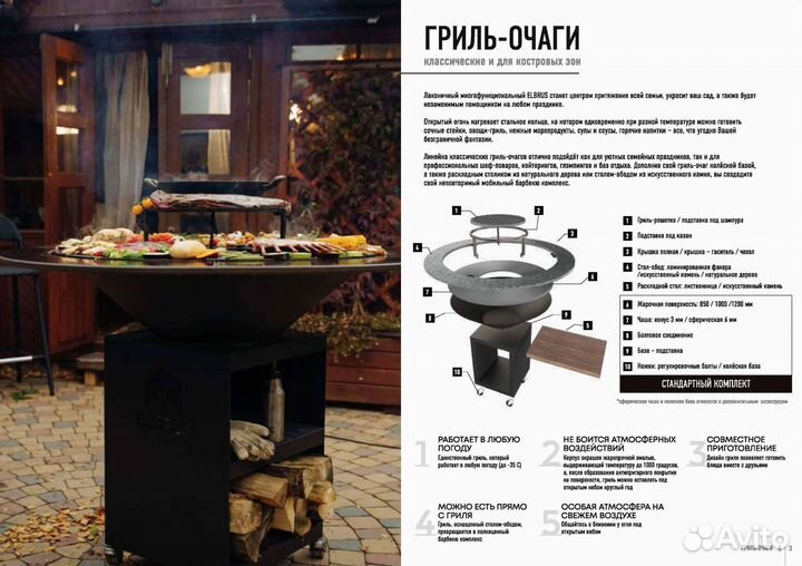 Гриль очаг Архыз